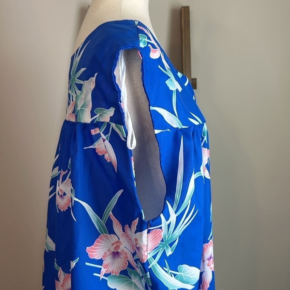 Vintage Kailua Sportswear Hawaiian Sleeveless Floral Dress Size 2XL GUC - Picture 6 of 17